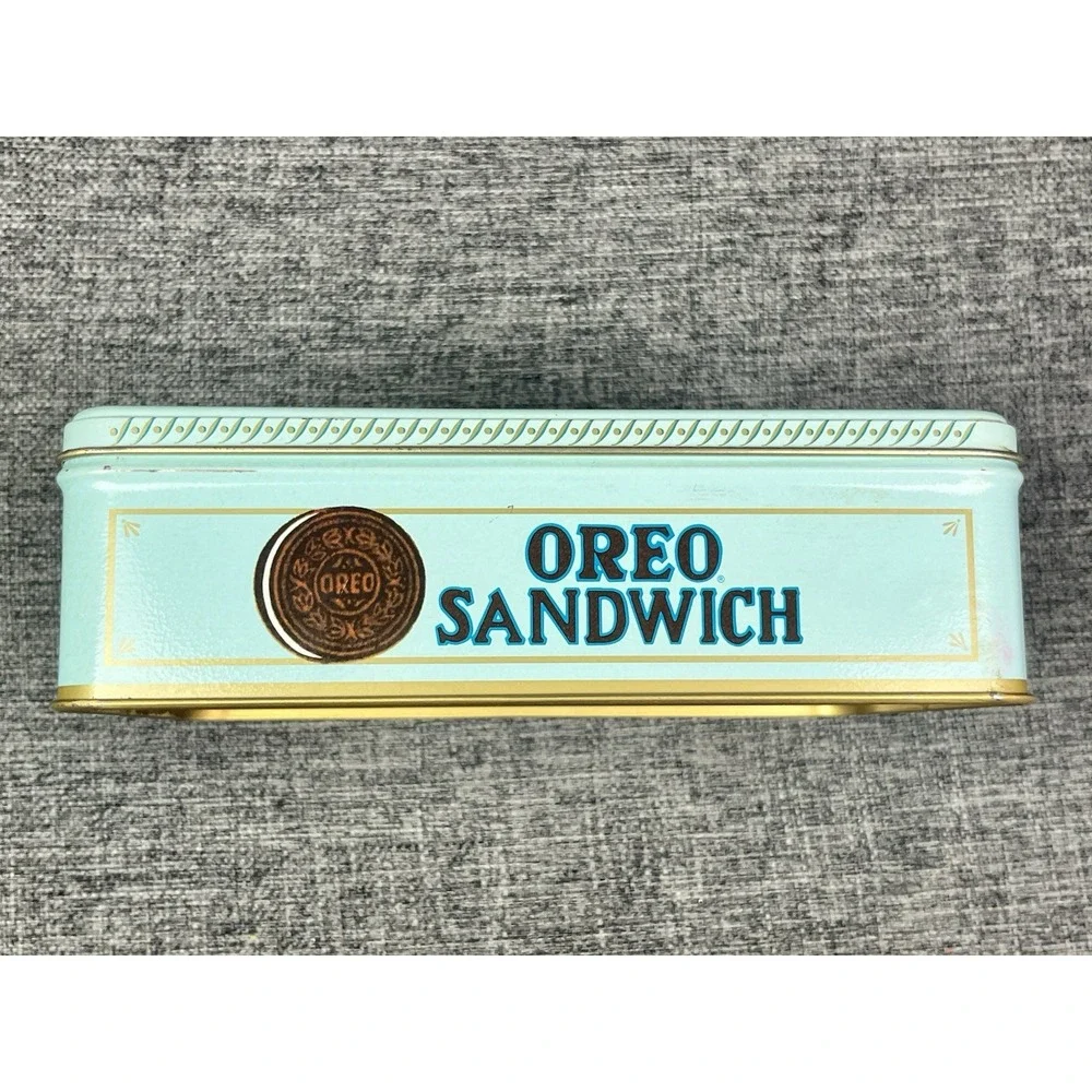 1986 Vintage Style Oreo Sandwich Cookie Tin Box National Biscuit Company Retro